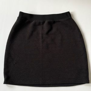 Black skirt short length